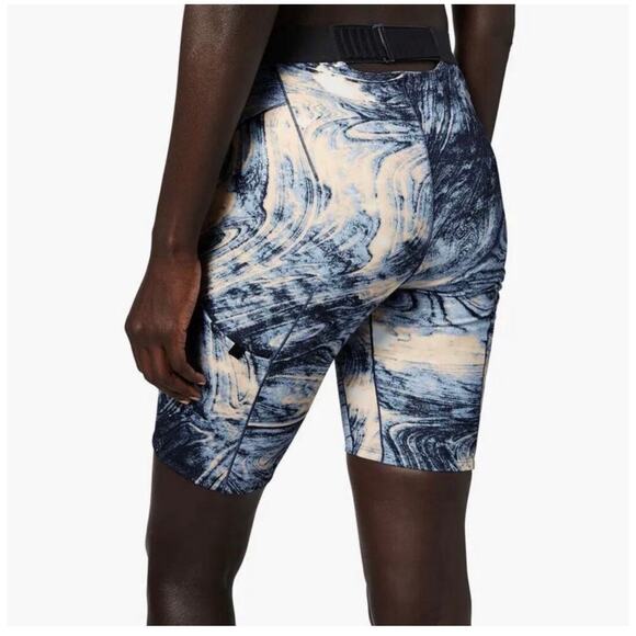 Lululemon Esker Shorts Lava Print Blue Denim Multi Lululemon Lab - Picture 3 of 10